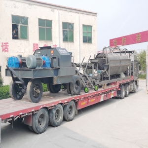 2PG1200x800大型移動(dòng)式對輥破碎機(jī)發(fā)貨 破碎石灰石