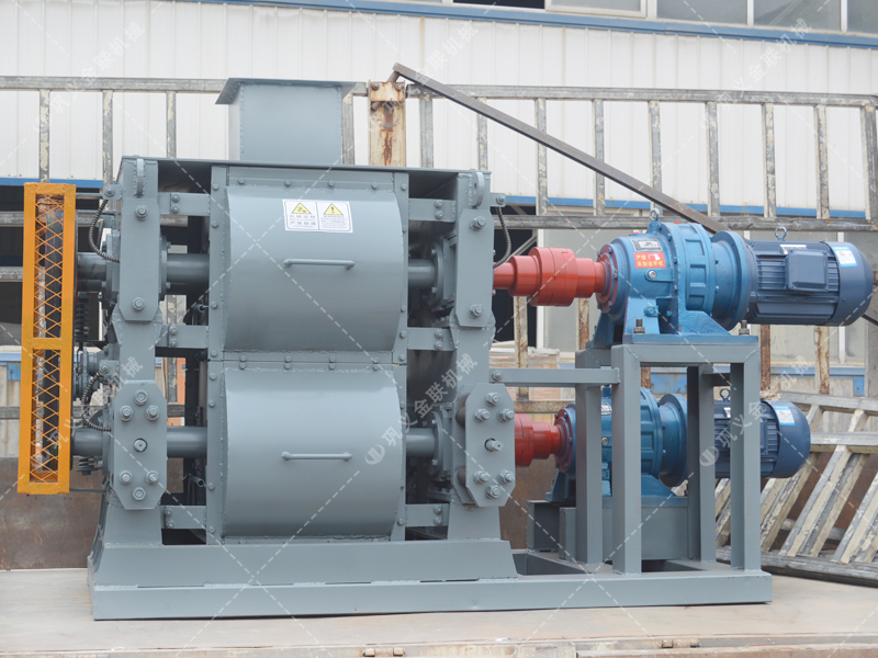 4PG0404小型四輥破碎機發(fā)貨圖片_發(fā)往江蘇常州_破碎高嶺土