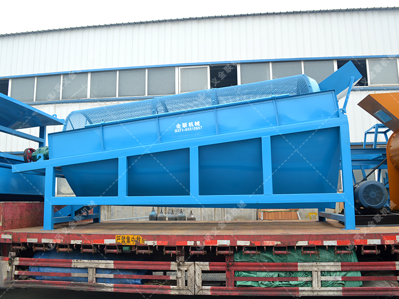 兩臺GTS1545無軸滾筒篩沙機發(fā)貨圖片_發(fā)往廣東佛山_篩分砂子